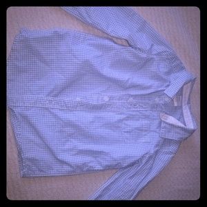 Long sleeves shirt and GAP corduroy pants.